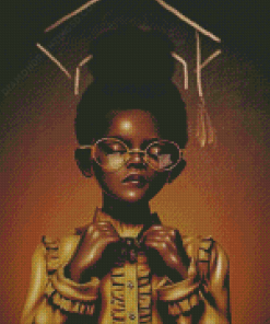 Young Black Girl Art Diamond Paintings