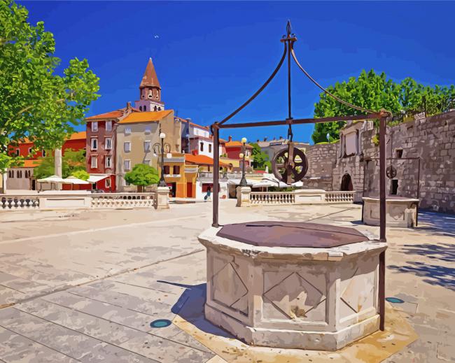 Zadar The Five Wells Square Diamond Paintings