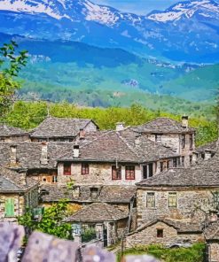 Zagori Town Greece Diamond Paintings