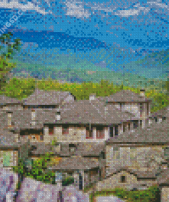 Zagori Town Greece Diamond Paintings