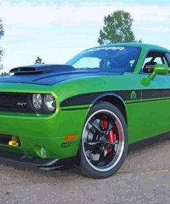 Aesthetic Green Mopar Car Diamond Paintings