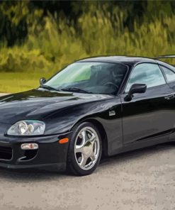 Black Supra mk4 Diamond Paintings