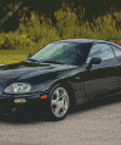 Black Supra mk4 Diamond Paintings