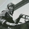 Black And White Amelia Earhart Diamond Paintings