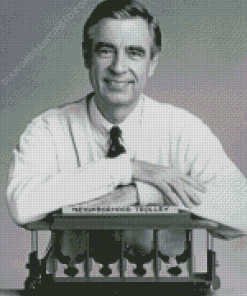 Black And White Fred Rogers Diamond Paintings