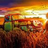 Classic Chevy Truck In The Sunset Diamond Paintings