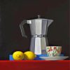 Coffee Pot And Lemons Diamond Paintings