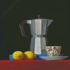 Coffee Pot And Lemons Diamond Paintings