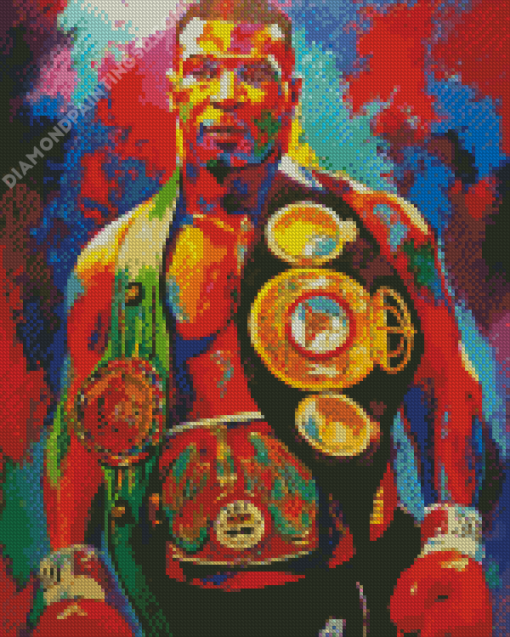 Colorful Mike Tyson Diamond Paintings