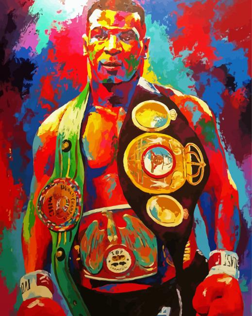 Colorful Mike Tyson Diamond Paintings