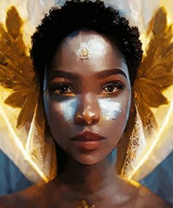 Cool African Angel Diamond Paintings