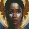 Cool African Angel Diamond Paintings