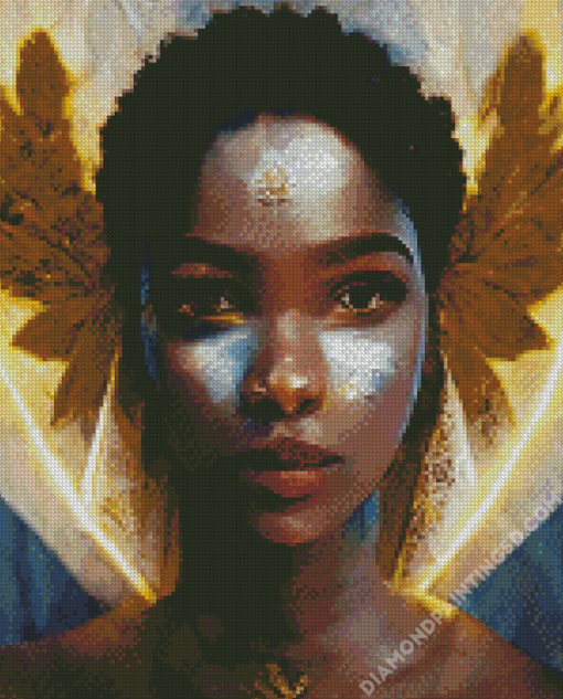 Cool African Angel Diamond Paintings