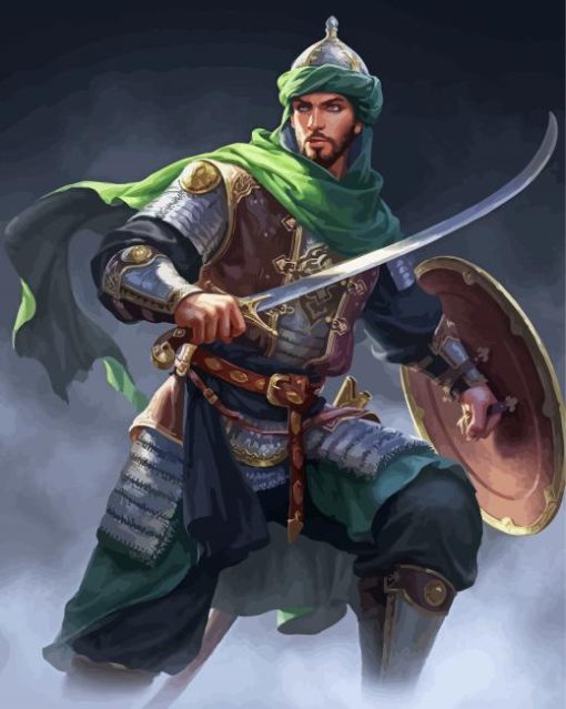 Cool Arab Warrior Diamond Paintings