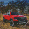 Cool Red Dodge Ram Diamond Paintings