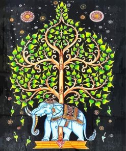 Elephant Tree Of Life Diamond Paintings