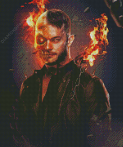 Finn Balor Ghost Rider Art Diamond Paintings