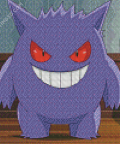 Gengar Pokemon Diamond Paintings