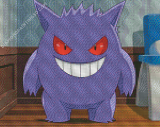 Gengar Pokemon Diamond Paintings