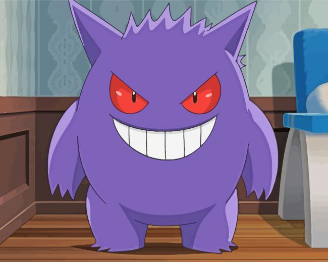 Gengar Pokemon Diamond Paintings