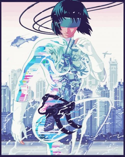 Ghost In The Shell Poster Art Diamond Paintings