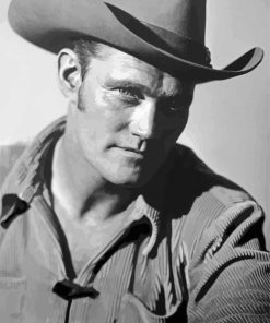 Handsome Actor Chuck Connors Diamond Paintings