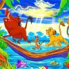 Lion King Baby Simba And Friends Diamond Paintings