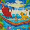 Lion King Baby Simba And Friends Diamond Paintings