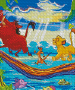 Lion King Baby Simba And Friends Diamond Paintings