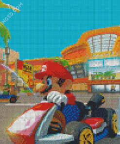 Mario Kart Illustration Diamond Paintings