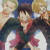 Monster Trio Characters Art Diamond Paintings