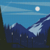 Mountains Night Art Diamond Paintings