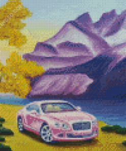 Pink Bentley Diamond Paintings