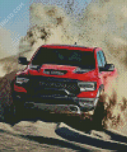 Red Ram TRX In Desert Diamond Paintings