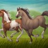 Running Cartoon Horse Diamond Paintings