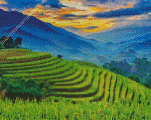 Terraces Landscape Diamond Paintings