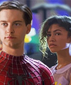 Tobey Maguire And Zendaya Diamond Paintings