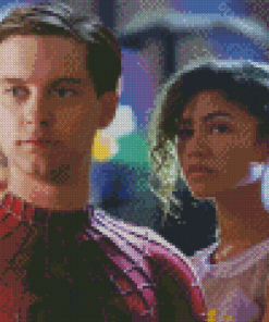 Tobey Maguire And Zendaya Diamond Paintings