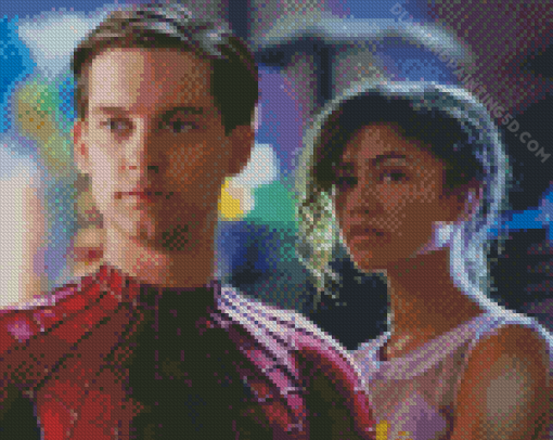 Tobey Maguire And Zendaya Diamond Paintings