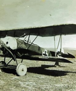 Vintage Fokker Aircraft Diamond Paintings