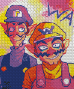 Wario And Waluigi Diamond Paintings