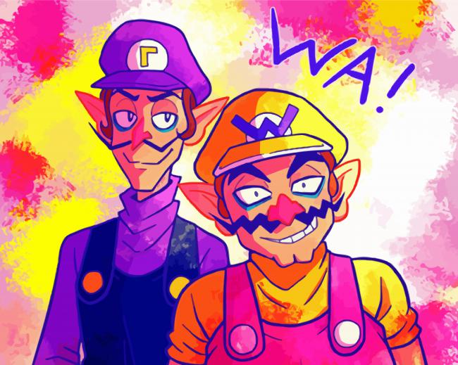 Wario And Waluigi Diamond Paintings