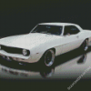 White Classic Camaro Diamond Paintings