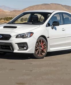 White Subaru WRX Diamond Paintings