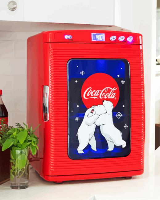 White Bears Coke Refrigerator Diamond Paintings