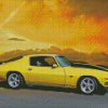 Yellow 1972 Camaro Diamond Paintings