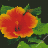 Young Orange Hibiscus Diamond Paintings