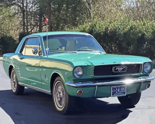 1966 Mustang Diamond Paintings