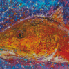 Abstract Red Drum Diamond Paintings