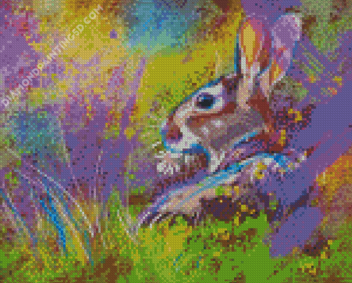 Aesthetic Abstract Hare Art Diamond Paintings